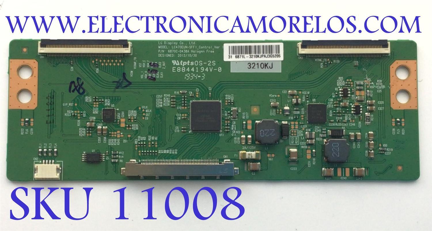 T-CON PARA MONITOR HP / NUMERO DE PARTE 6871L-3210K / 6470C-0438A / 3210K / MODELO HSD-0042-K